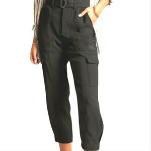 Banana Republic Slim Refined Stretch Cargo Pant Black Size 6